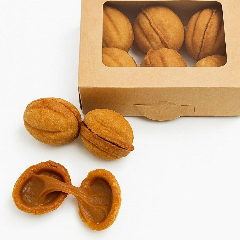 Печенье "Орешки" с карамелью Печенье "Орешки" с карамелью