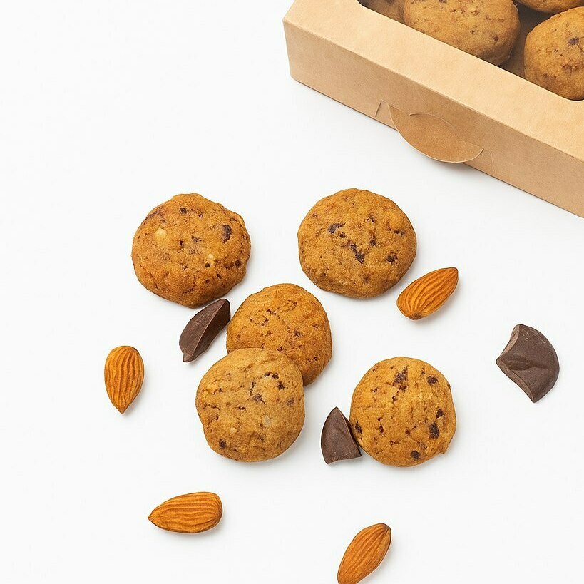 Печенье с шоколадом и орехами Печенье с шоколадом и орехами